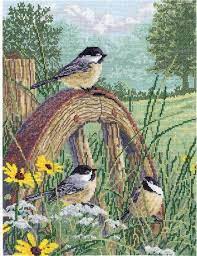 Janlynn Counted Cross Stitch Kit Meadow's Edge