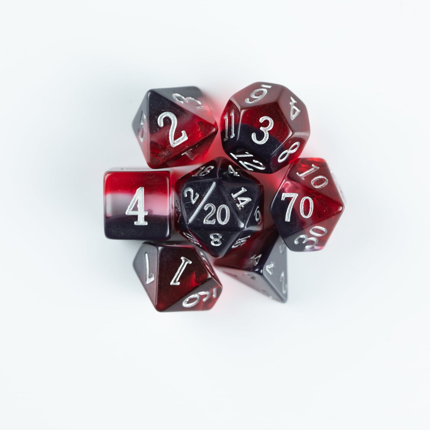 Red Topaz Birthday – 7 Piece Dice Set