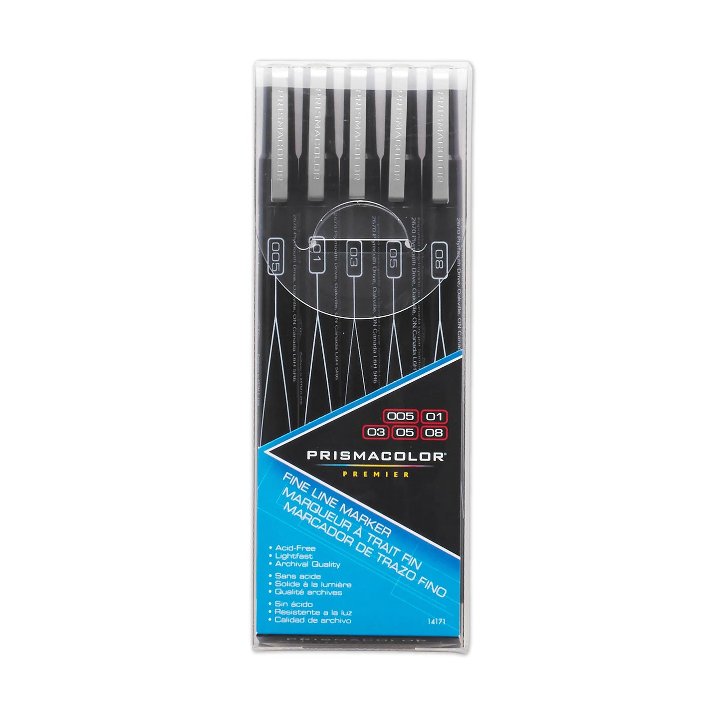 Prismacolor **Premier Illust Mark 5Set Fine Line Blk