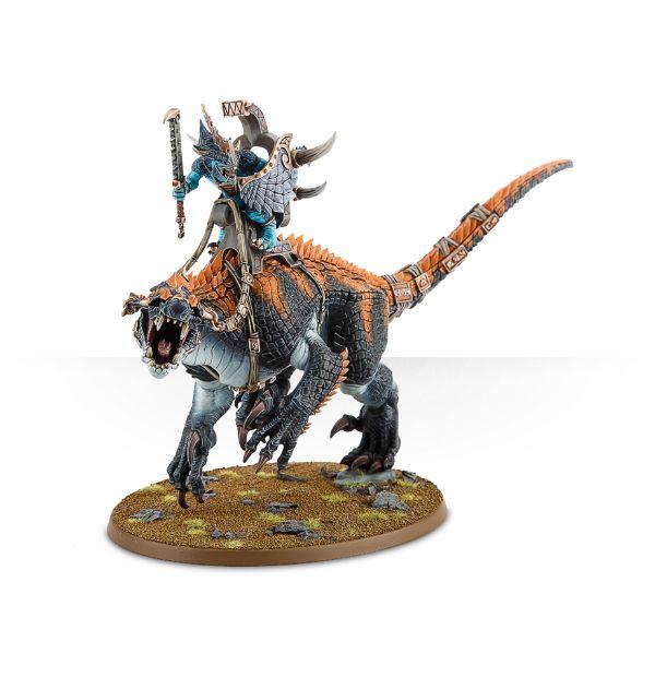 Lizardmen: Saurus Scar-Veteran on Carnosaur / Troglodon / Saurus Oldblood on Carnosaur /