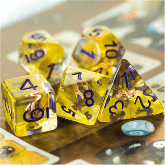 SORCERER'S FLAME CLASS RPG DICE SET