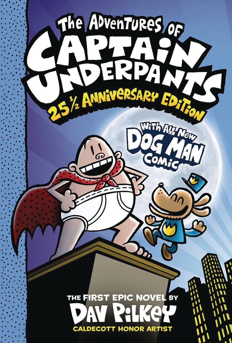 ADV OF CAPT UNDERPANTS W DOG MAN COMIC COLOR ED