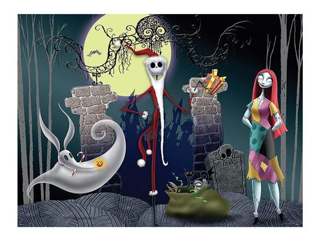 Ceaco Disney The Nightmare before Christmas 300-Piece Puzzle Santa Jack