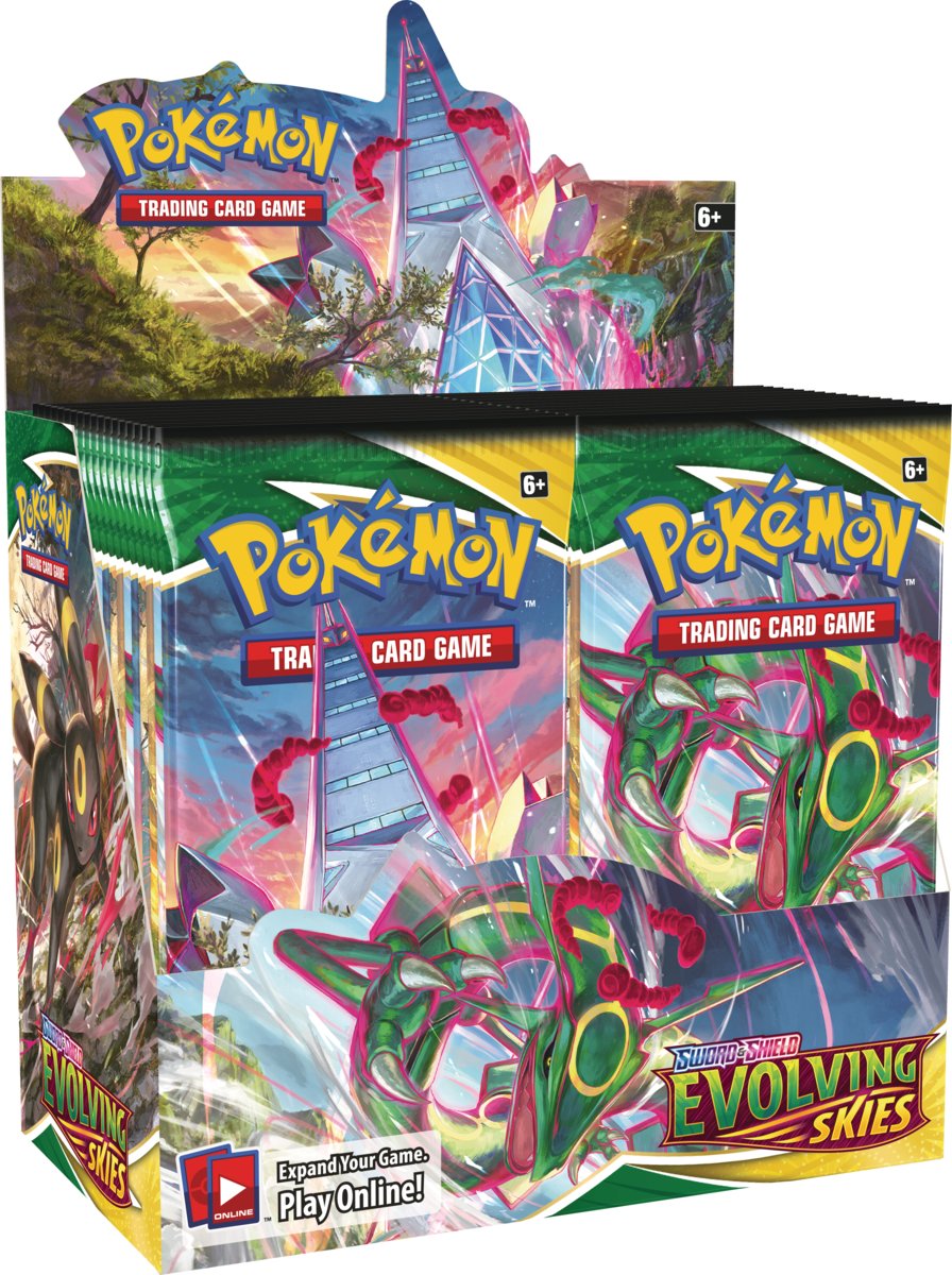 Pokémon TCG: Sword & Shield-Evolving Skies Booster Display Box (36 Packs)