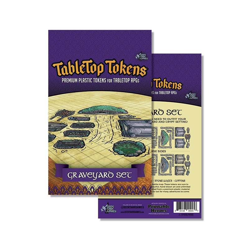 TABLETOP TOKENS GRAVEYARD SET