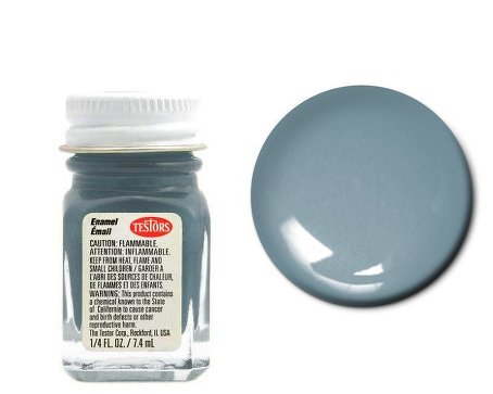 Testors 1138 Gloss Gray Enamel Paint 1/4oz (7.4mL)