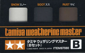 TAMIYA WEATHERING MASTER B SET SNOW, SOOT, RUST #87080