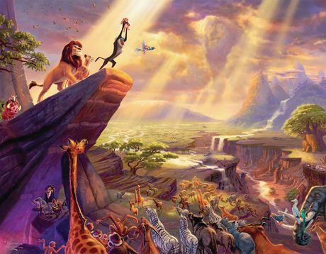 Ceaco Thomas Kinkade Disney Dreams - Lion King Jigsaw Puzzle - 300pc