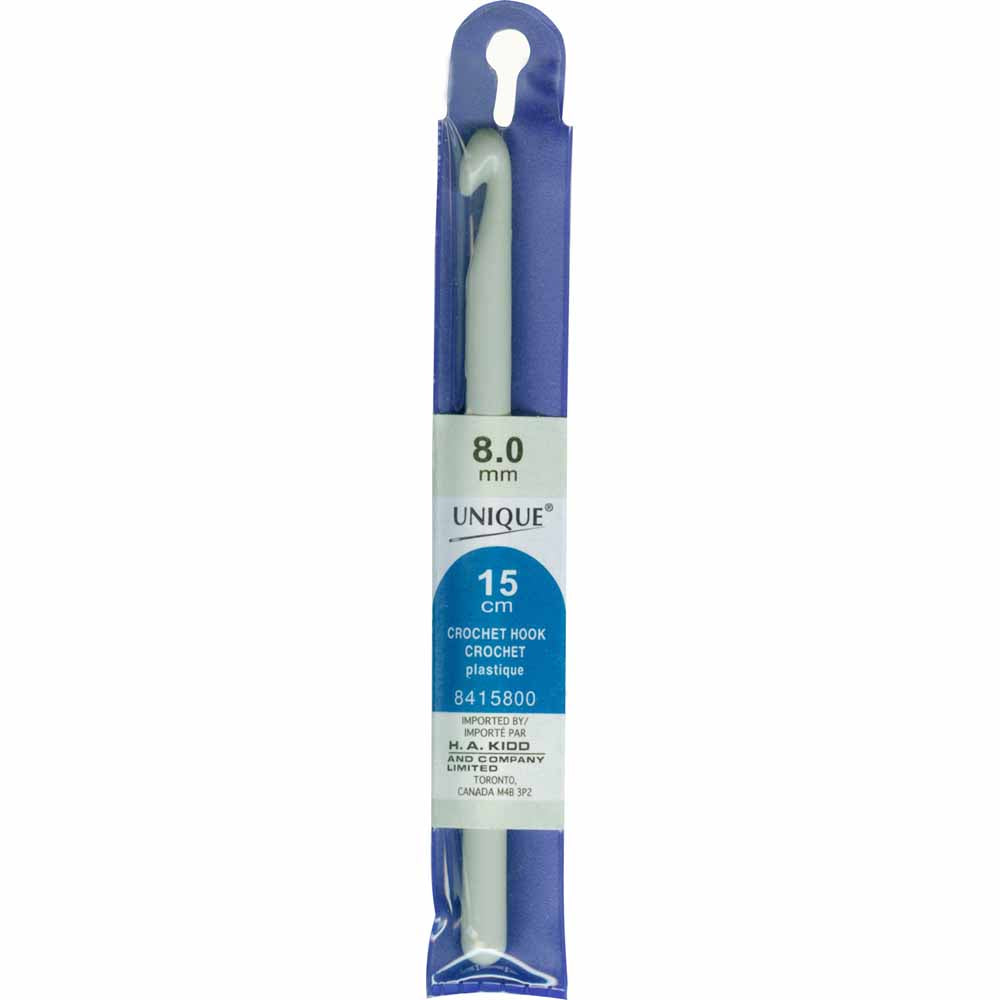 UNIQUE CROCHET Crochet Hooks 15cm (6″) Plastic - 8mm/US L-11