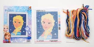 Vervaco Plastic Canvas Kit 5"X6.4" Disney Frozen
