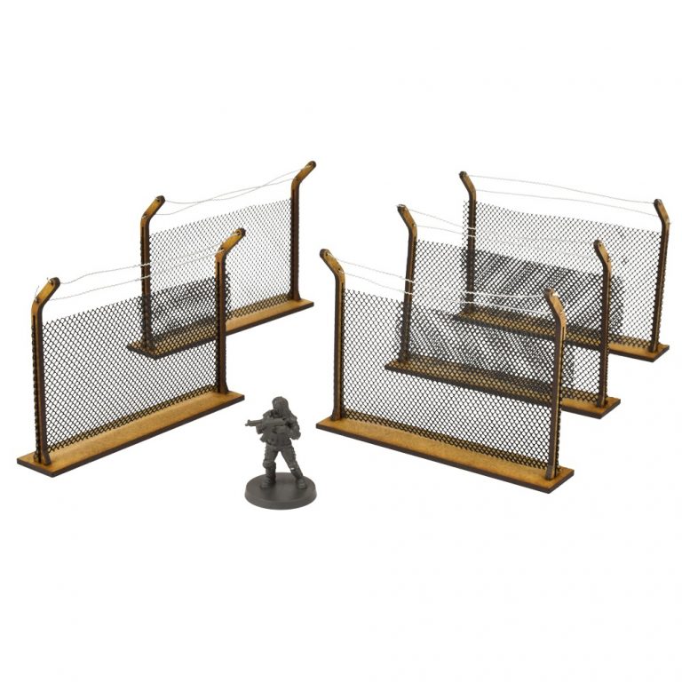 The Walking Dead Chain Link Fences Scenery Set