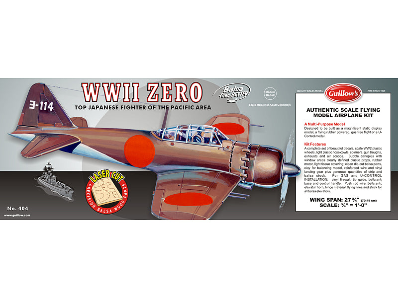 Guillow's WWII Zero