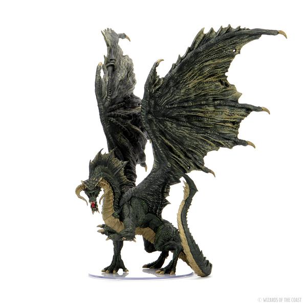 D&D: Icons of the Realms ADULT BLACK DRAGON PREMIUM FIGURE Code: 96021