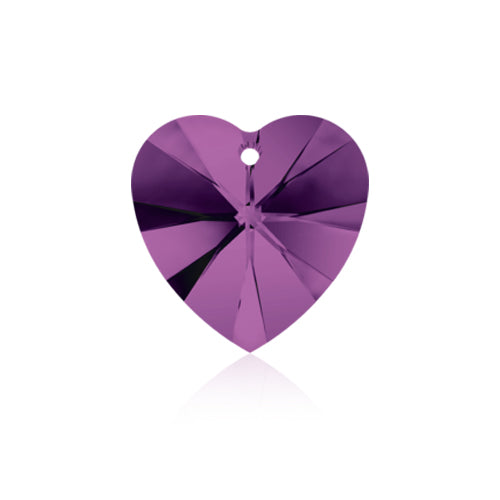 Swarovski Pendant 6228 Heart 10.3x10mm Amethyst