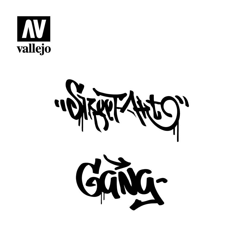 Vallejo Hobby Stencils ST-LET004 Street Art Nº2