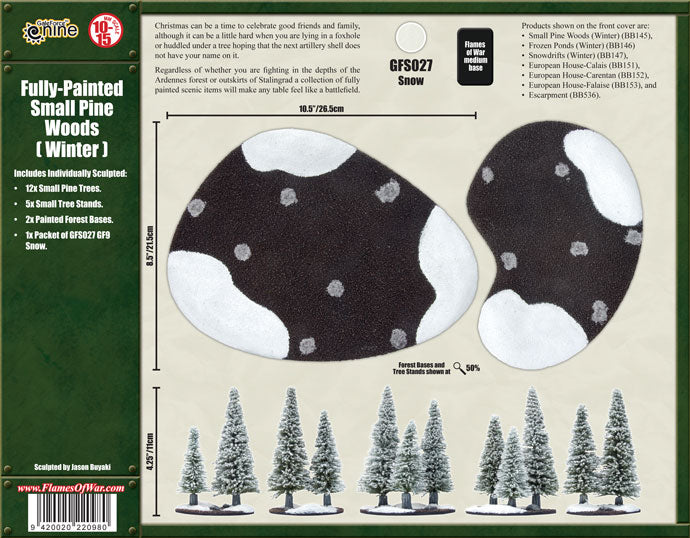 Battlefield in a Box: Small Pine Wood: Winter (BB145)