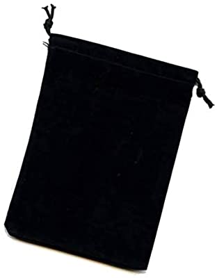 Chessex Dice Bag Suedecloth, Large, Black