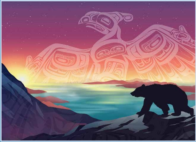 500pc Puzzle Cobble Hill Crossing Thunderbird & Bear