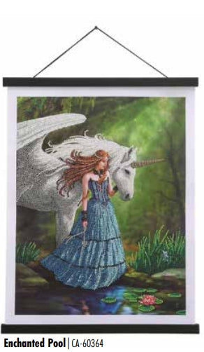 CAS-17L: Crystal Art 35x45cm Scroll Kit - Enchanted Pool