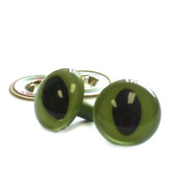 Cat Eyes - 18mm Green - 1 Pair