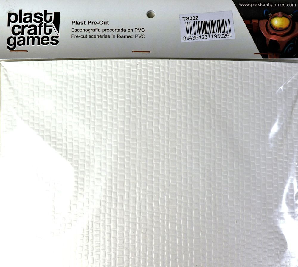 Plast Craft Games: Textured Plastic Sheets - Cobblestones 28mm to 35mm Scale