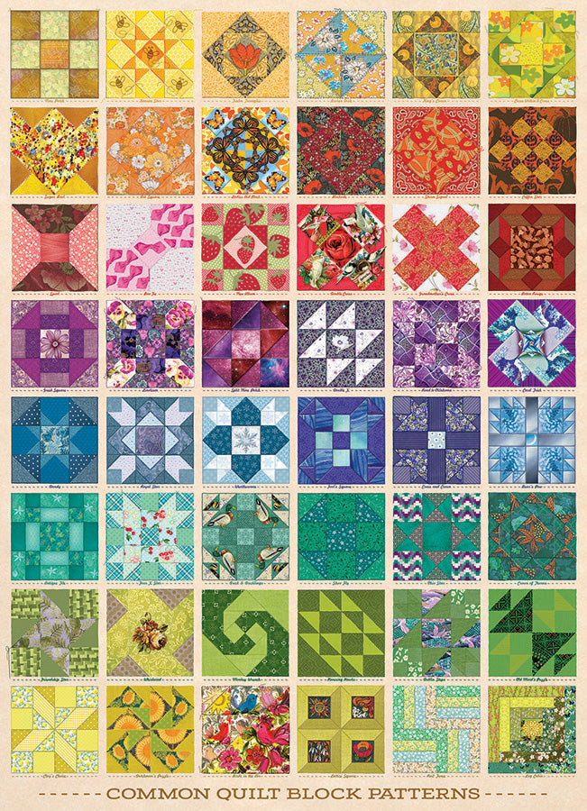 Cobble Hill 1000pc Puzzle - Quilt Blocks