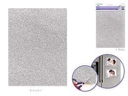Craft Medley Glitter Crop-It Magnetic Sheet 6" x 8" - Silver