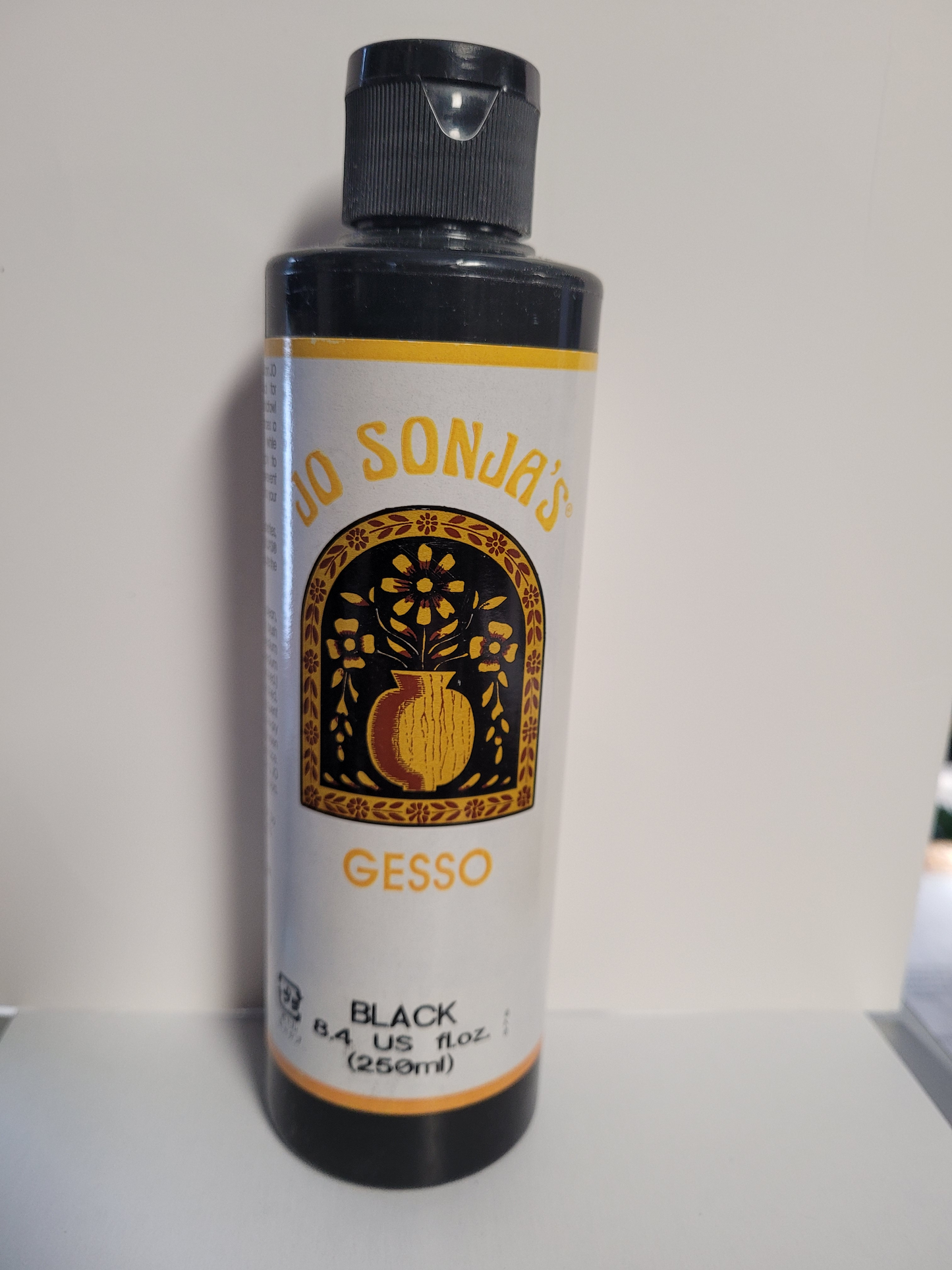 Chroma's Jo Sonja GESSO PRIMER, Black - 8 OZ BOTTLE