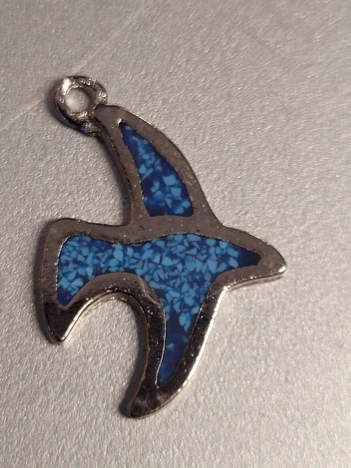 Bird Pendant Turquoise and Silver