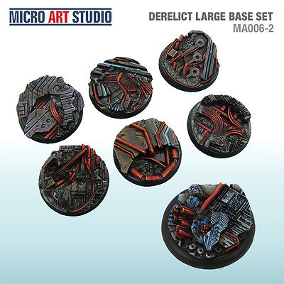 MICRO ART STUDIO - Derelict Large Base Set 6x 40mm, 1x 50mm