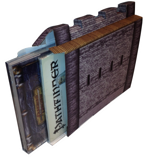 Castle Keep Dice Tower, 2 Castle Wall DM Screens with Magnetic Initiative Turn Tracker