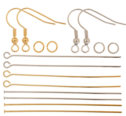 Fish Hook/Jump Ring/Head/Eye Pin LF/NF Gold & Silver