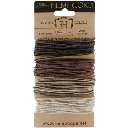 Hemp Cord Set - Earthy 20lb - 120'