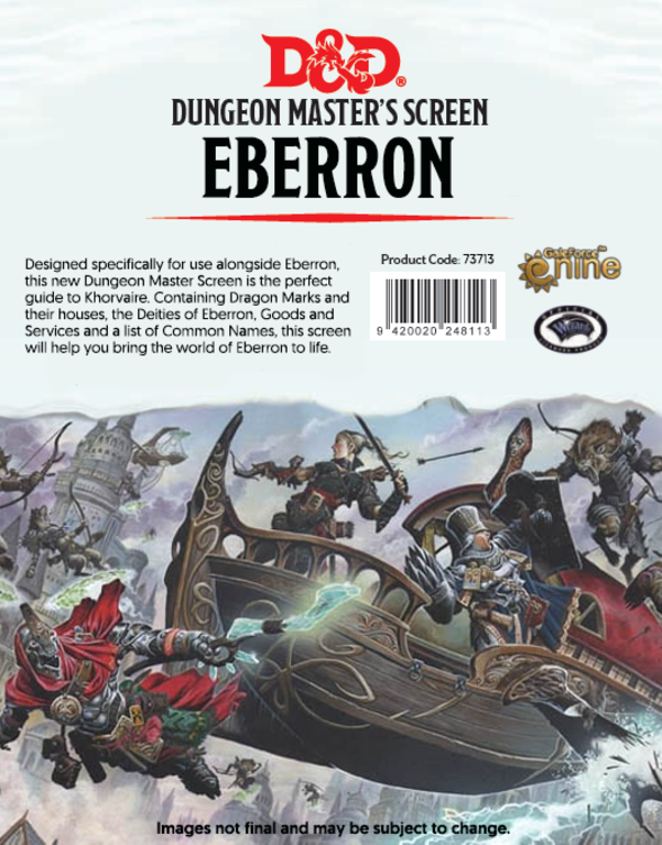 EBERRON - DUNGEON MASTER'S SCREEN - RISING FROM THE LAST WAR (ENGLISH)