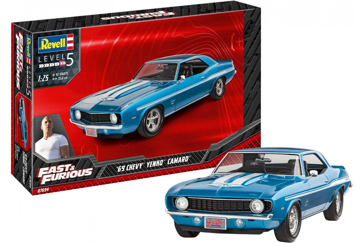 Fast & Furious 1969 Chevy Camaro Yenko Car 1/25 Scale