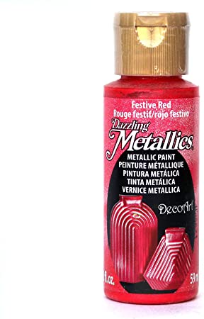 DecoArt® Dazzling Metallics® Paint, 2 oz. Festive Red