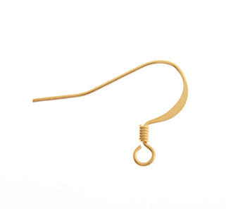 Fish Hook Earwire Slender Gold LF/NF