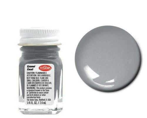 Testors 1180 Flat Steel Enamel Paint 1/4oz
