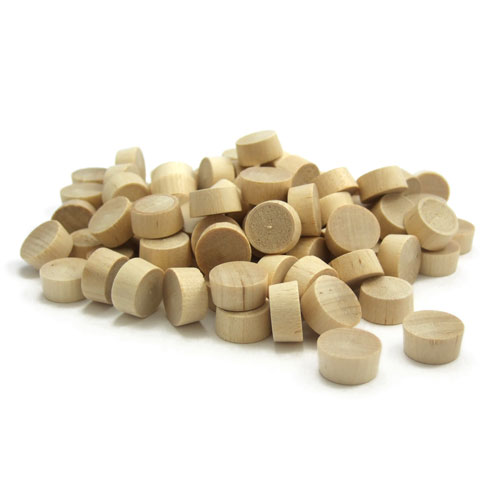 Birch Flathead Plugs 1/4"