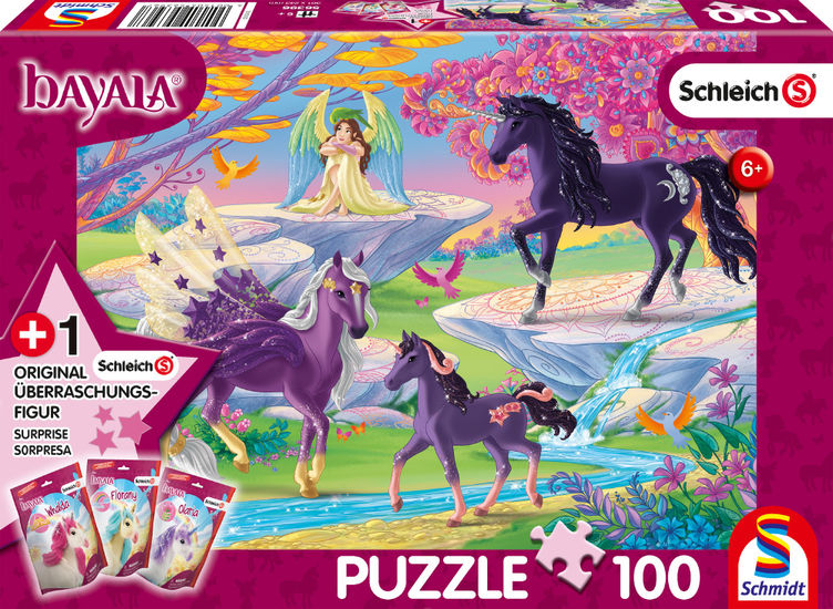 Glade with unicorn family, 100 pcs