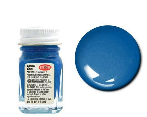 Testors 1111 Gloss Dark Blue Enamel Paint 1/4oz