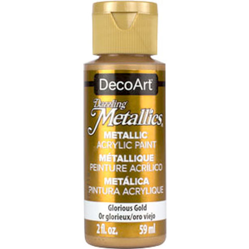 DecoArt® Dazzling Metallics® Paint, 2 oz. Glorious Gold