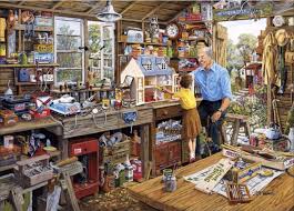 GRANDAD'S WORKSHOP 40 EXTRA-LARGE PIECE PUZZLES