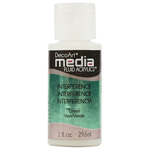 Media Fluid Acrylic Interference Green - 1oz