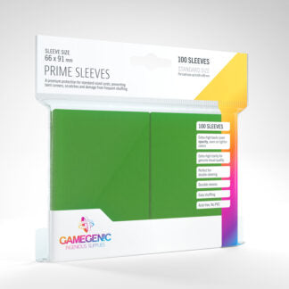 Green 100ct Prime Sleeves GG Standard Size