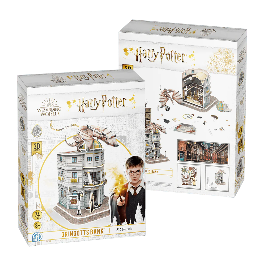 3D Puzzle Harry Potter Gringotts Bank Crafts N' Things Hobbies & Games