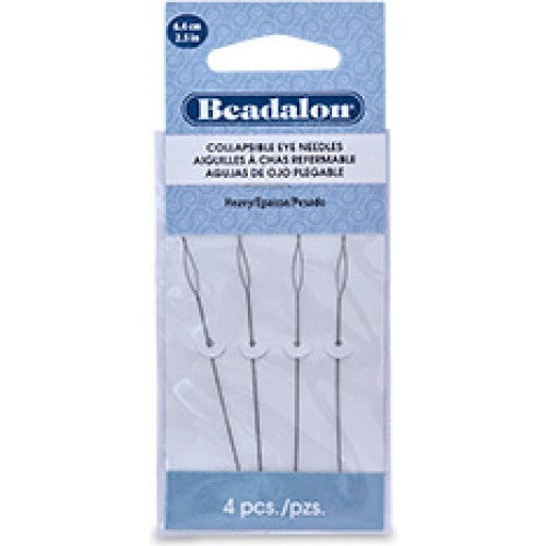 BEADING NEEDLE, HEAVY 2.5″ BIG EYE PACK OF 4