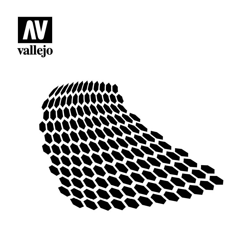 Vallejo Hobby Stencils ST-SF003 Distorted Honeycomb