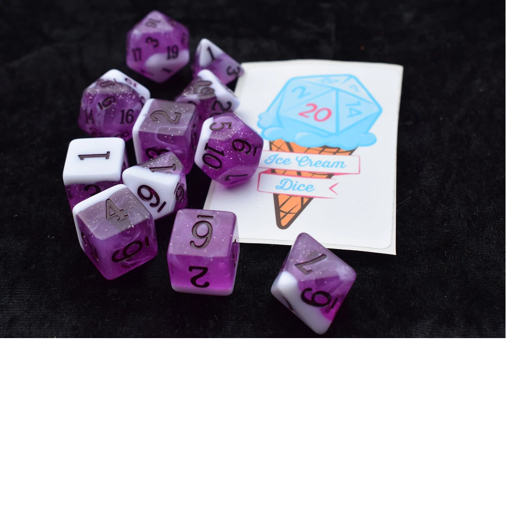Ice Cream Dice Grape Float