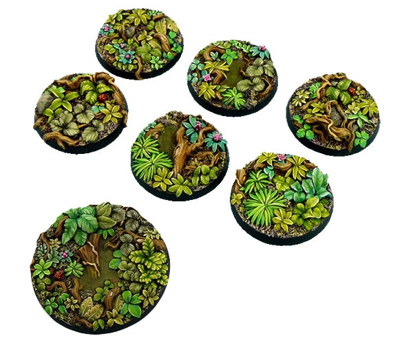 MICRO ART STUDIO - Jungle Large Base Set 6x 40mm, 1x 50mm